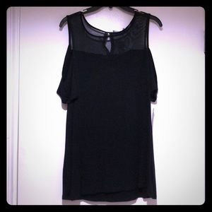 Women’s Black Cold Shoulder top